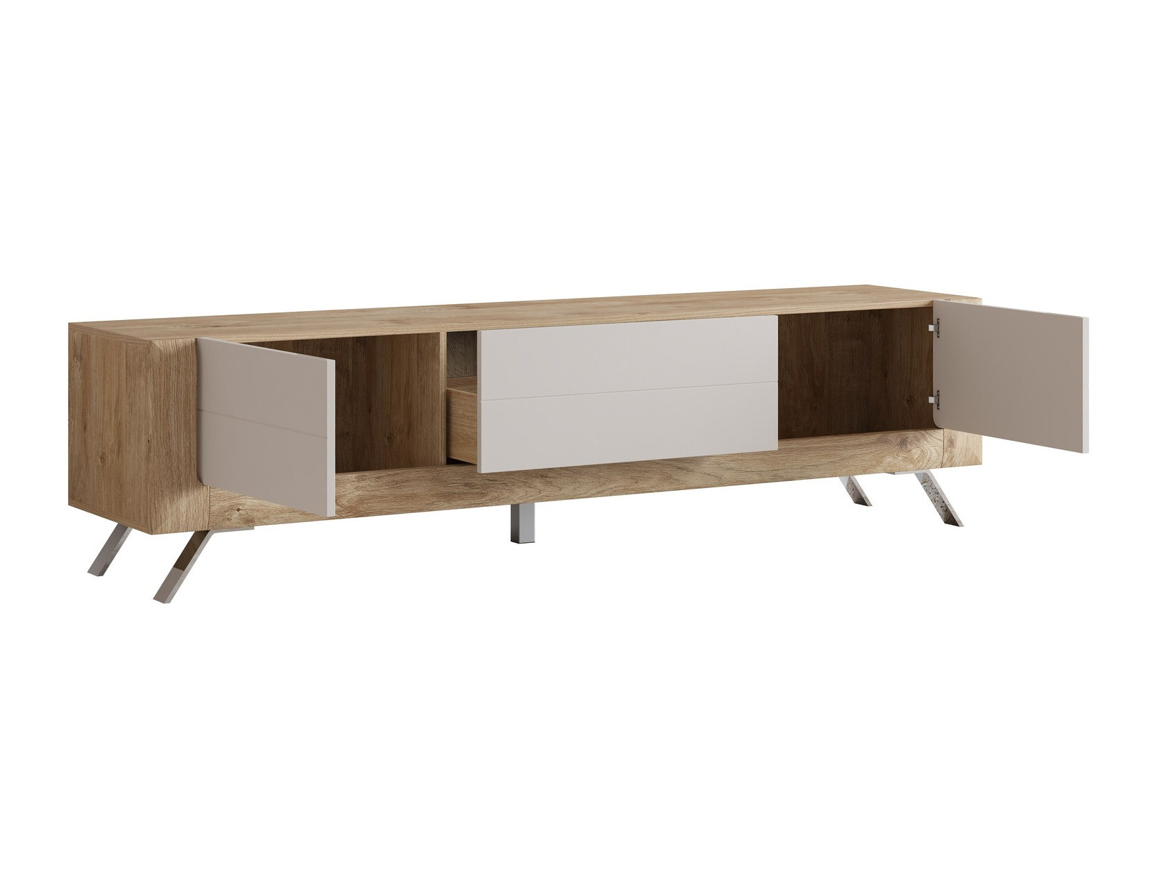 TV-bord Sovera 104 (Gylden eg + Kashmir)