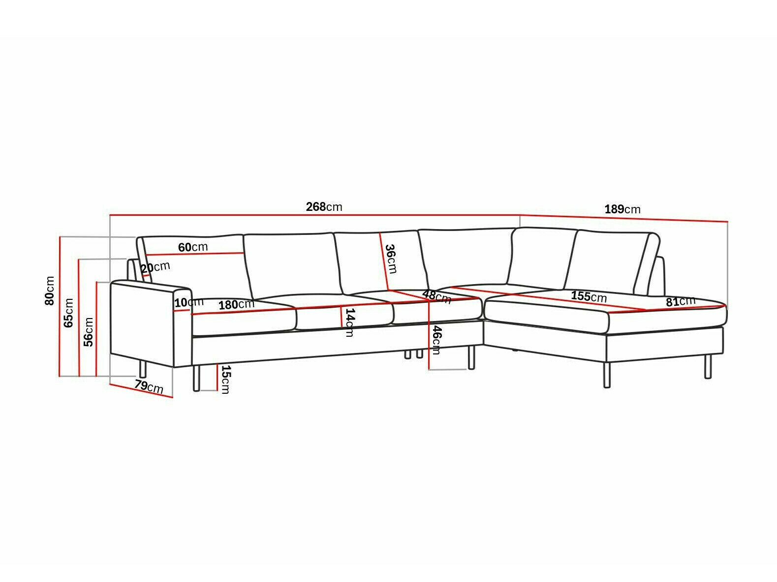Hjørnesofa Tenfloa 100 (Lincoln 03)