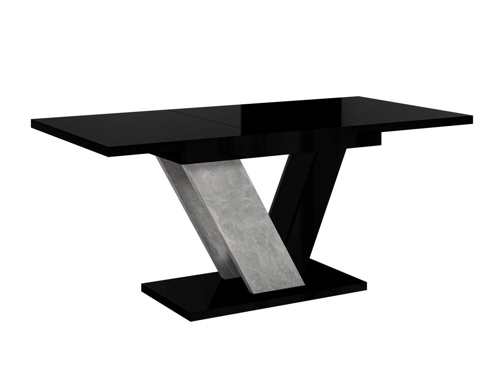 Bord Violium (Blank sort + Beton)