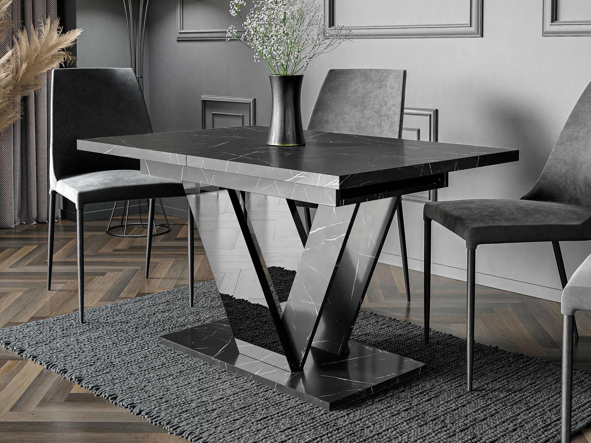 Bord Violium (Sort marmor)