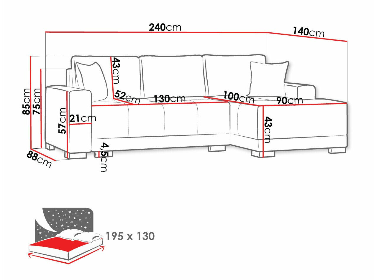 Hjørnesofa Columbus 103