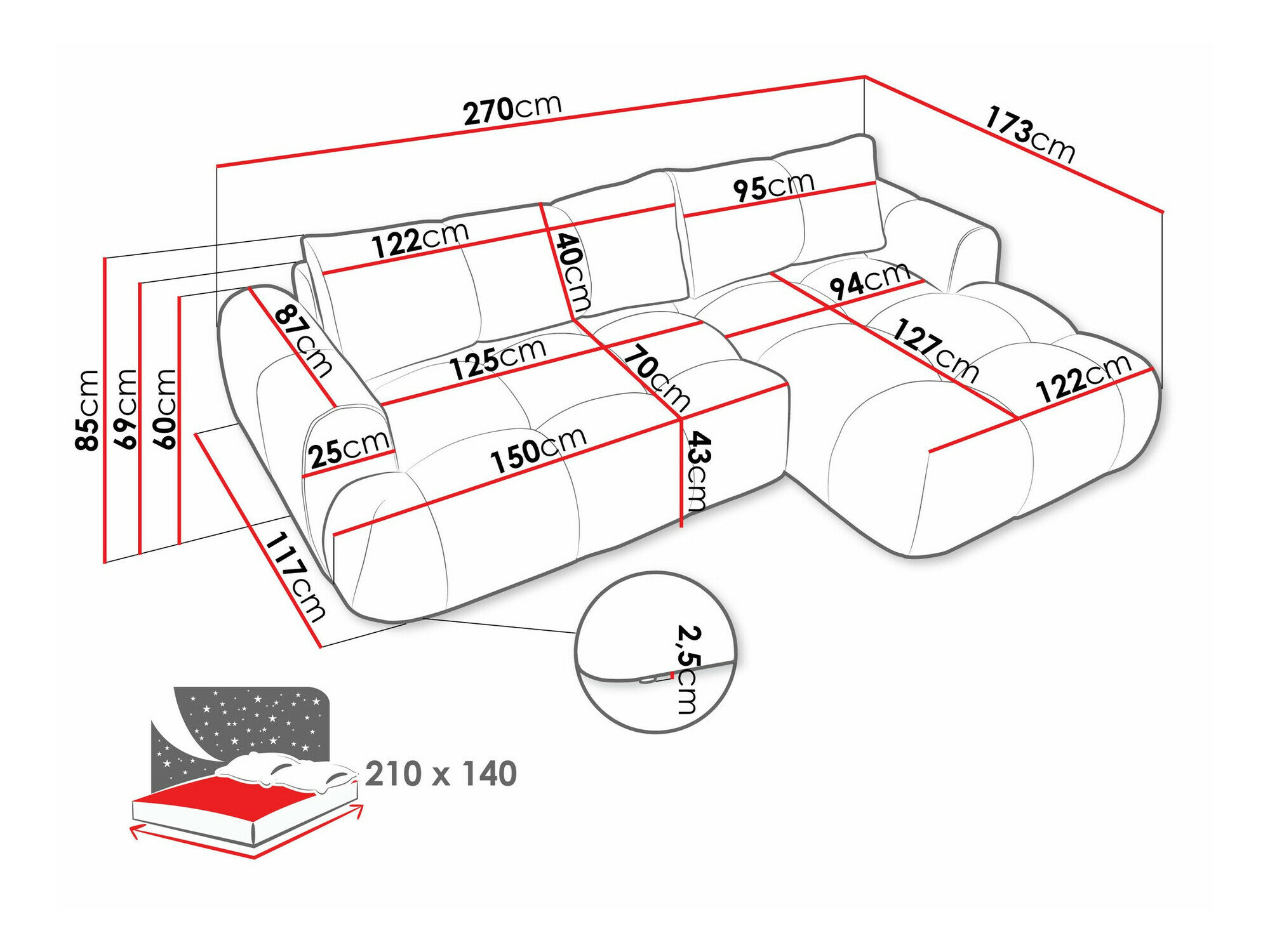 Hjørnesofa TrendyNest 109 (Now Or Never 16)