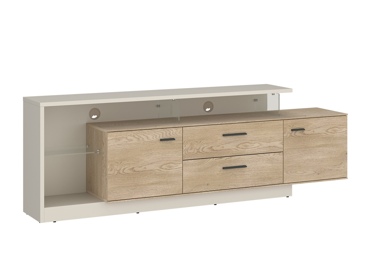 TV-bord Avicoro 106 (Kashmir + Sonoma eg)