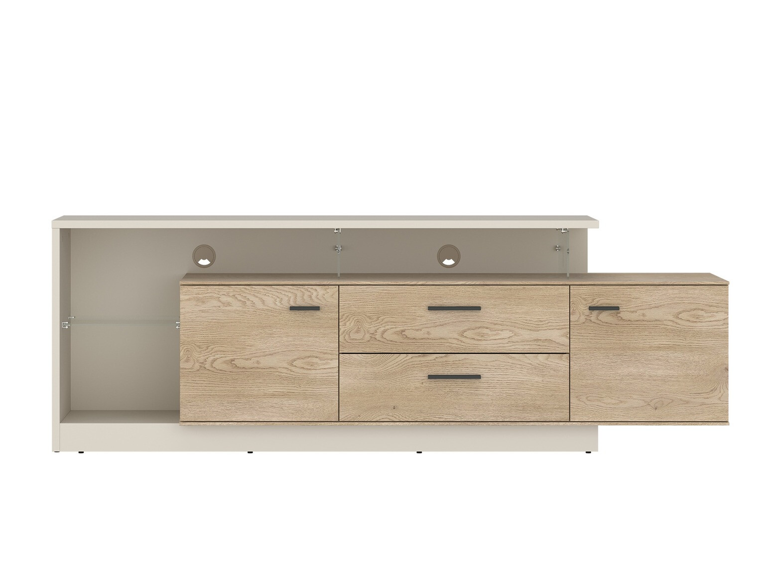 TV-bord Avicoro 106 (Kashmir + Sonoma eg)