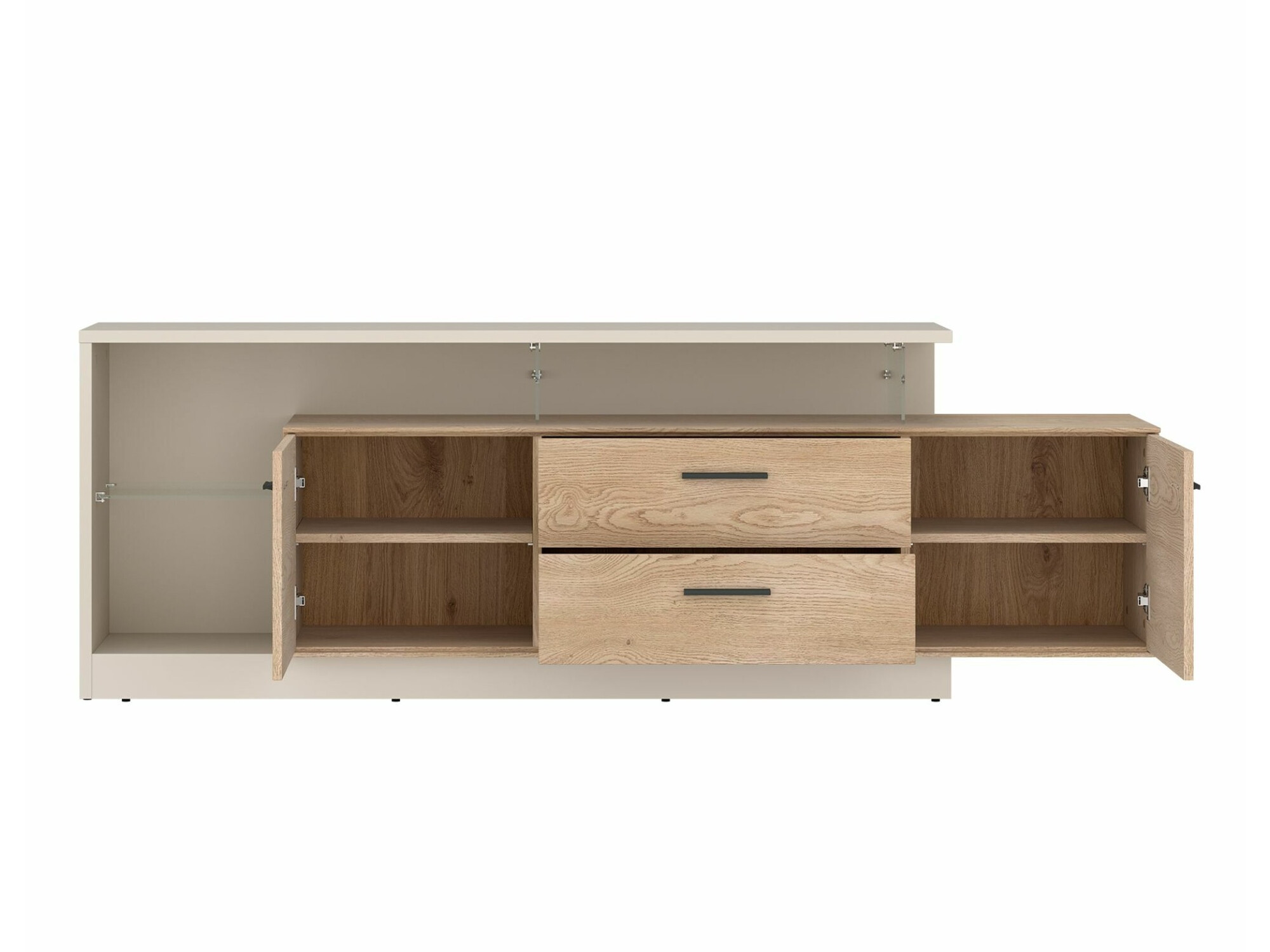 TV-bord Avicoro 106 (Kashmir + Sonoma eg)
