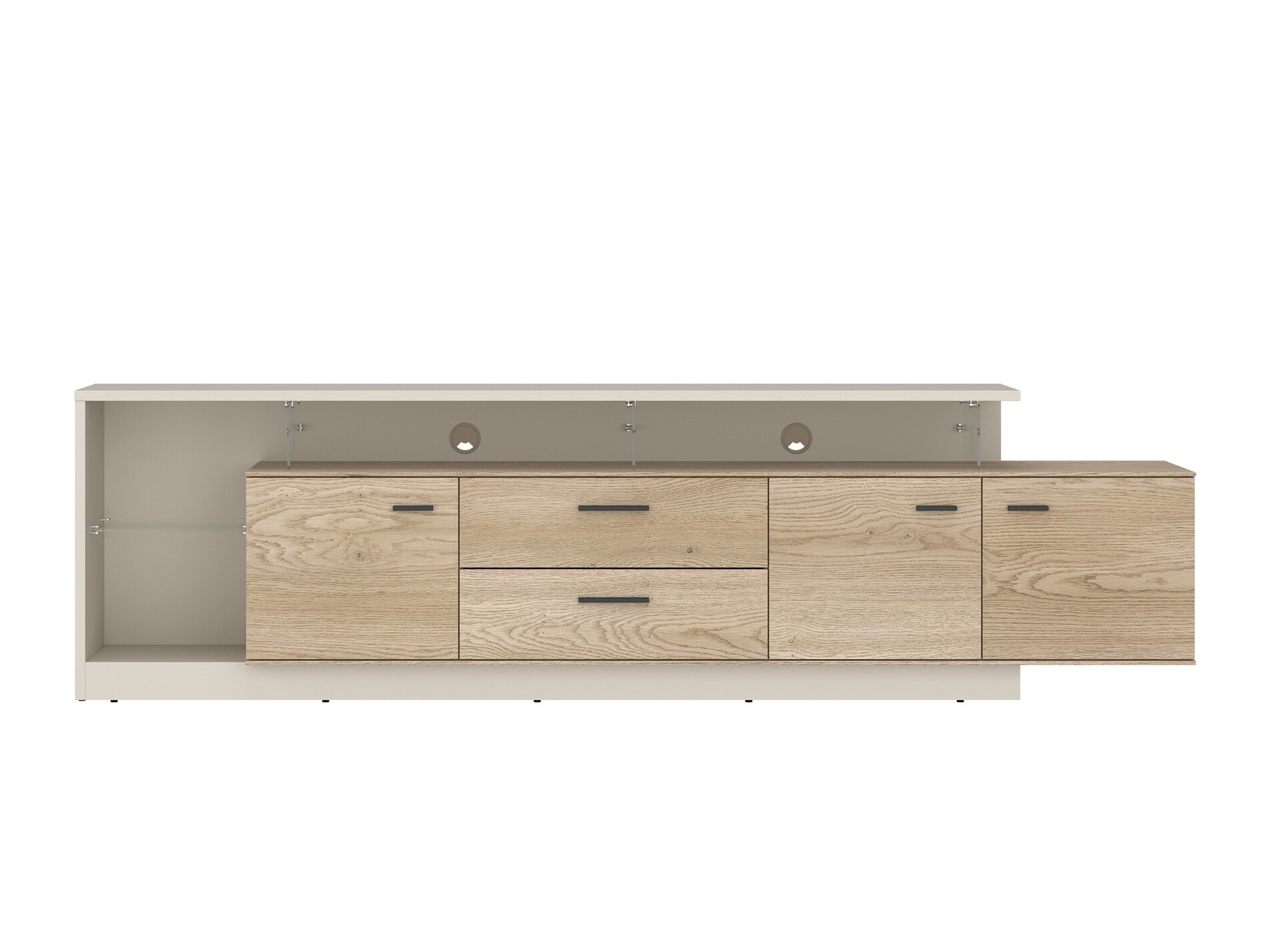 TV-bord Avicoro 107 (Kashmir + Sonoma eg)