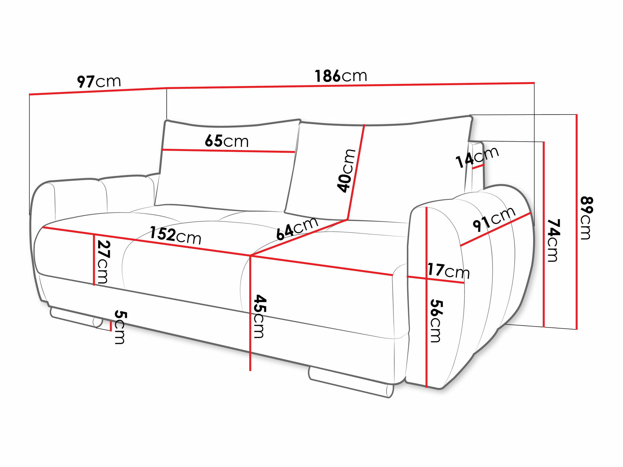 Sofa Signis II (Velo 626)