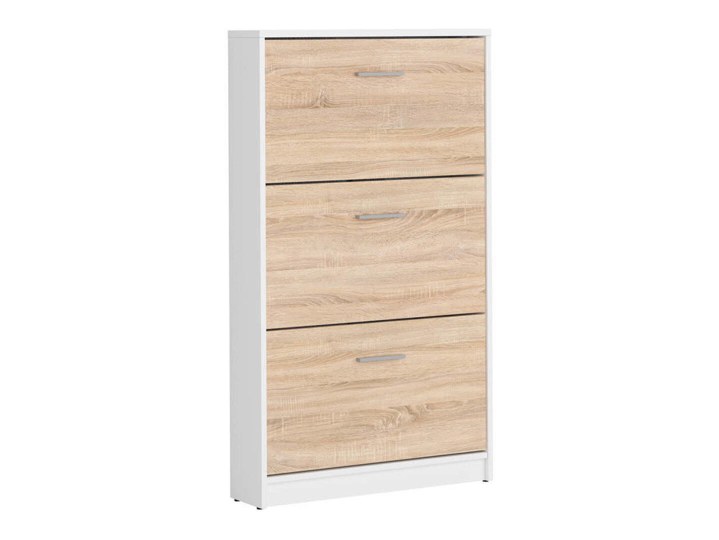 Skoskab Novsore 113 (Sonoma eg + Hvid)
