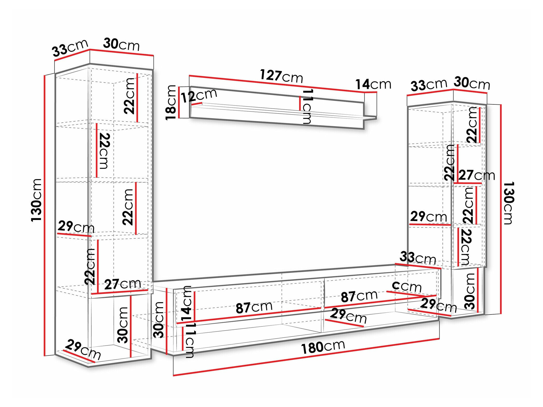 Stuemøbelsæt Sarasota 176 (Artisan eg)