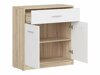 Kommode Novsore 115 (Sonoma eg + Hvid)