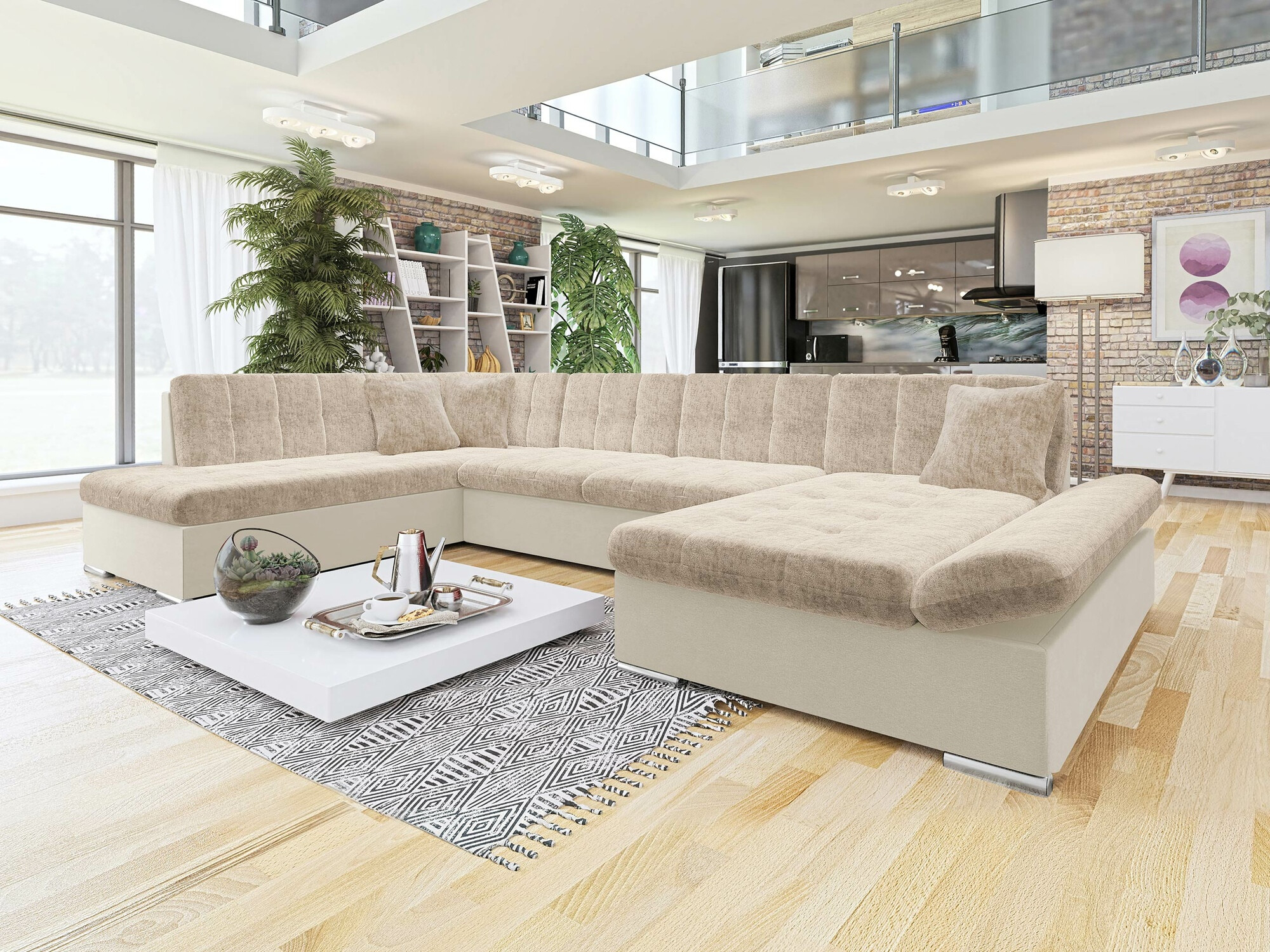 Hjørnesofa Comfivo Tilia (Venus Velvet 2927 + Miu 2041)