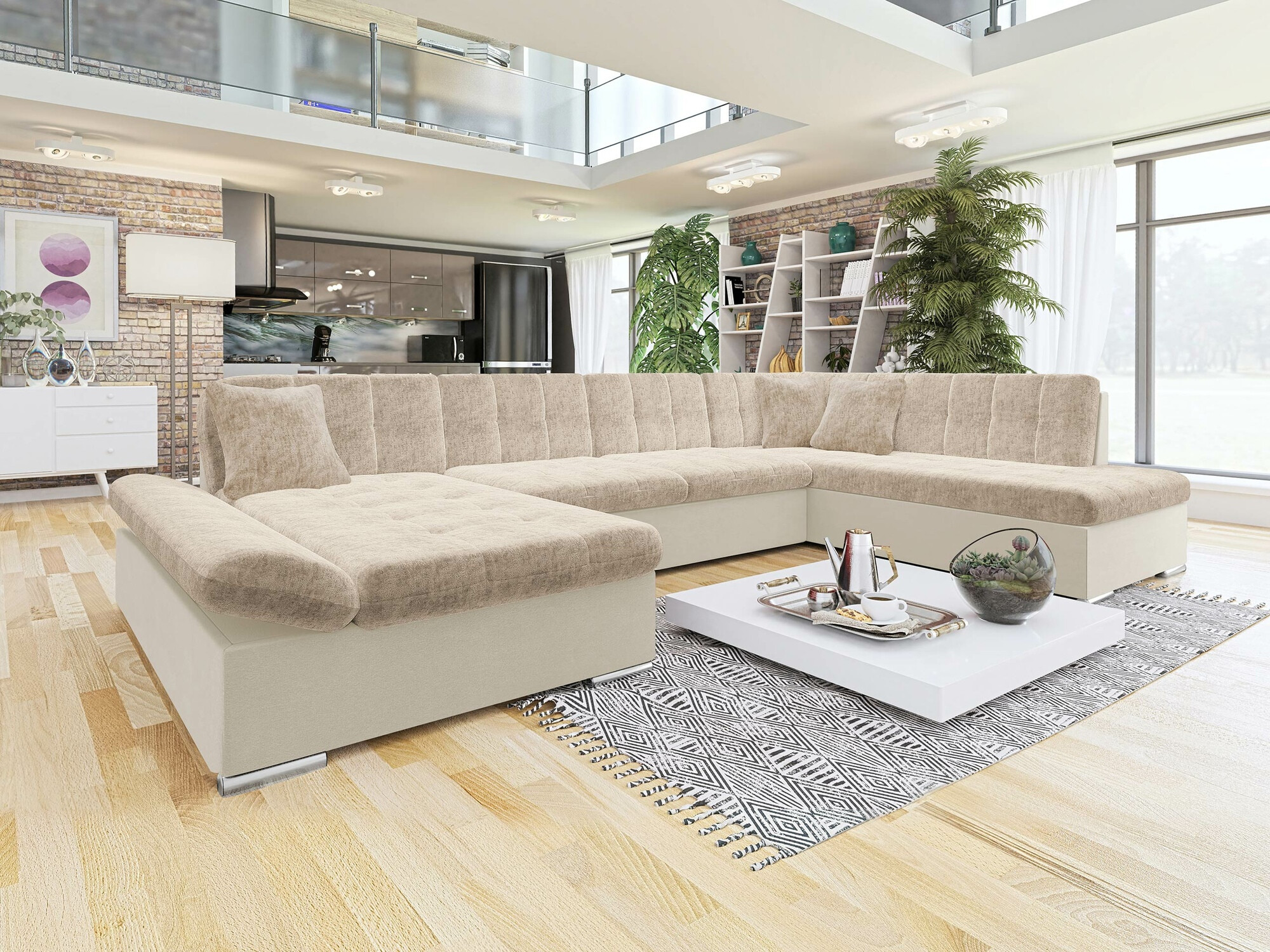 Hjørnesofa Comfivo Tilia (Venus Velvet 2927 + Miu 2041)