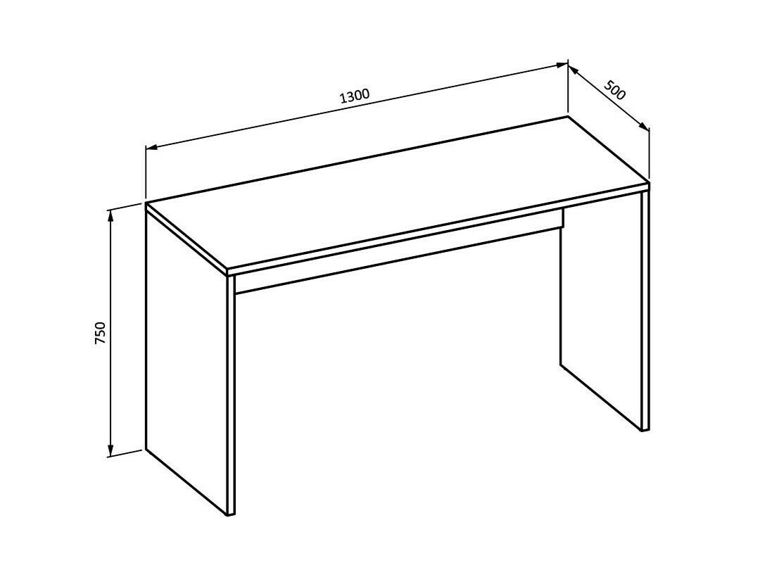 Skrivebord Austin 347 (Hvid)