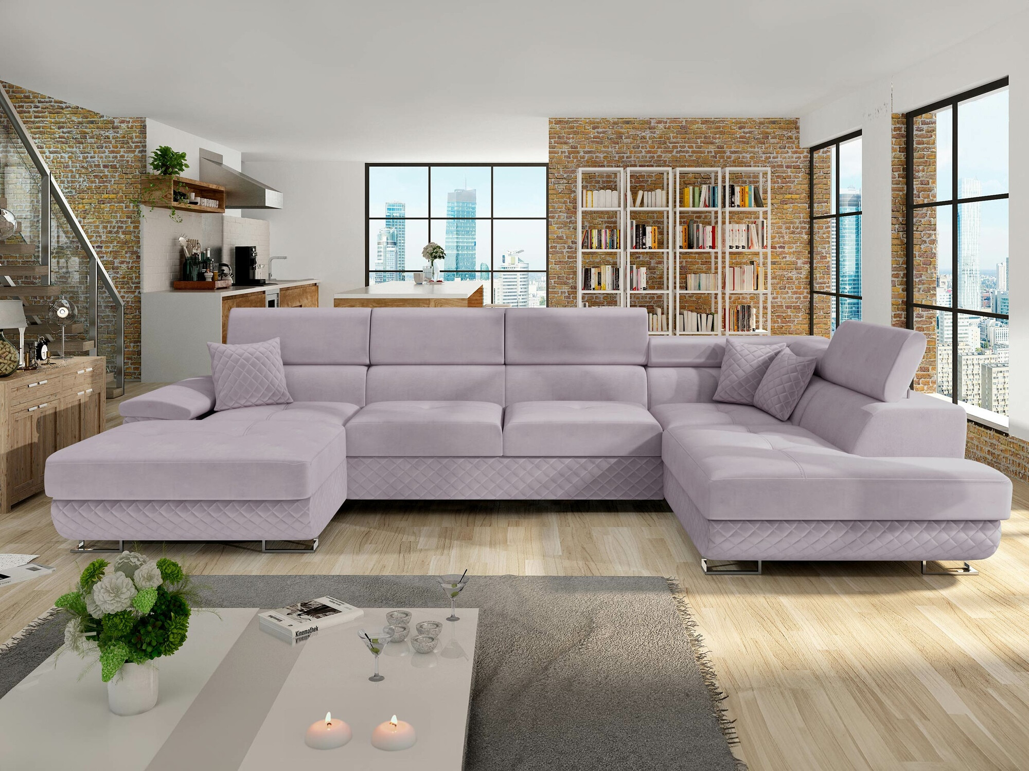 Hjørnesofa Comfivo Ruta V (Prestige 2765 Karo + Prestige 2765)