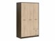 Garderobeskab Novsore 134 (Mørk eg + Sonoma eg)