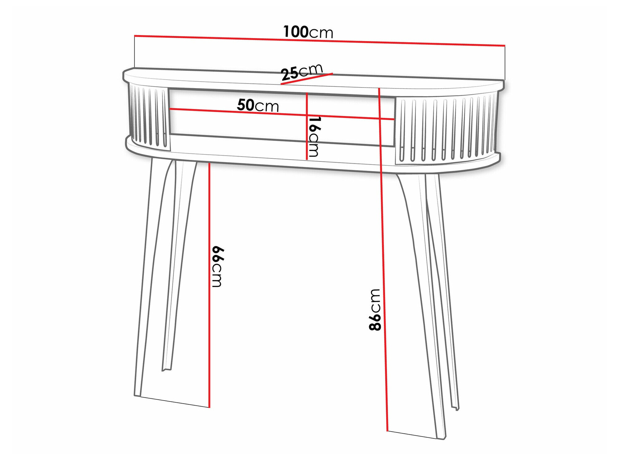 Konsolbord Sordore 111 (Sort + Sort marmor)