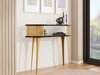 Konsolbord Sordore 112 (Gylden + Sort marmor)