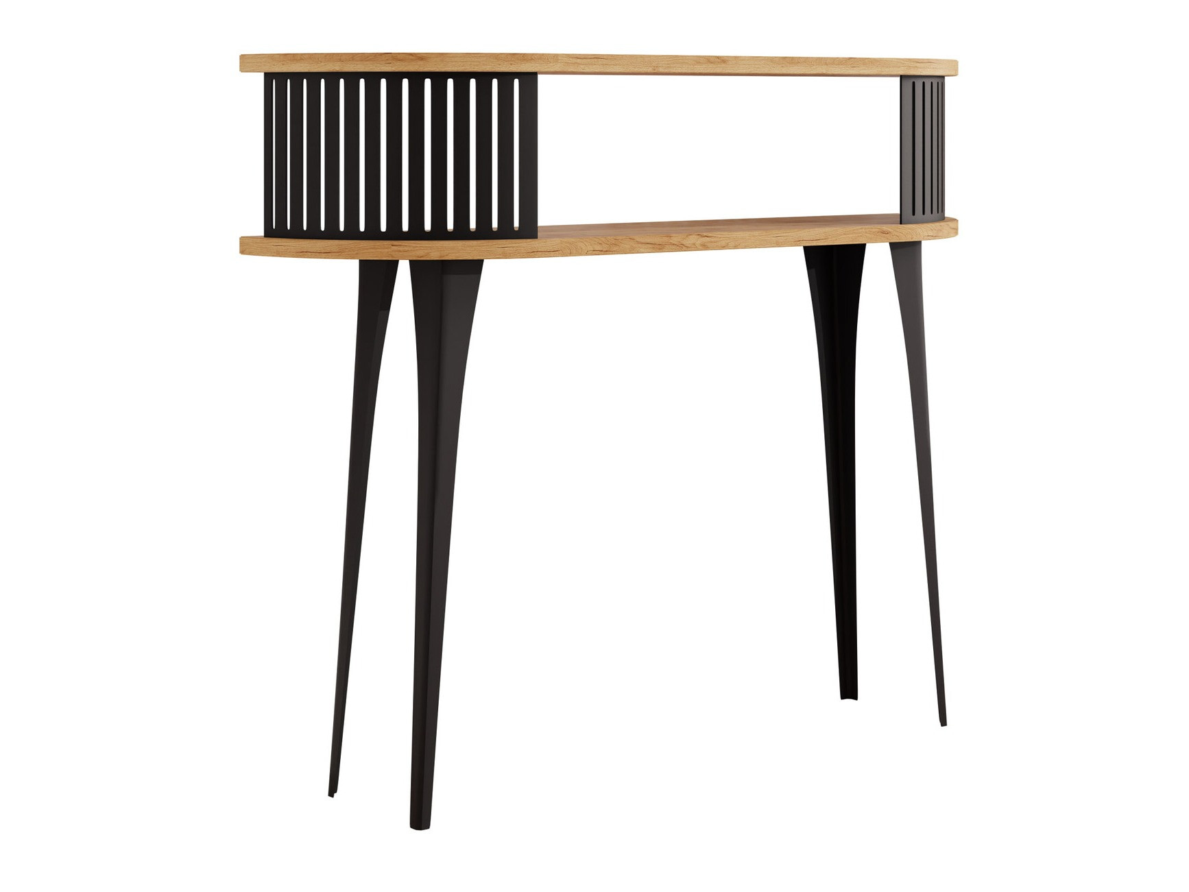 Konsolbord Vitum (Sort + Craft gylden eg)