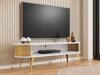TV-bord Sordore 109 (Gylden + Hvid marmor)
