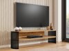 TV-bord Sordore 121 (Sort + Craft gylden eg)