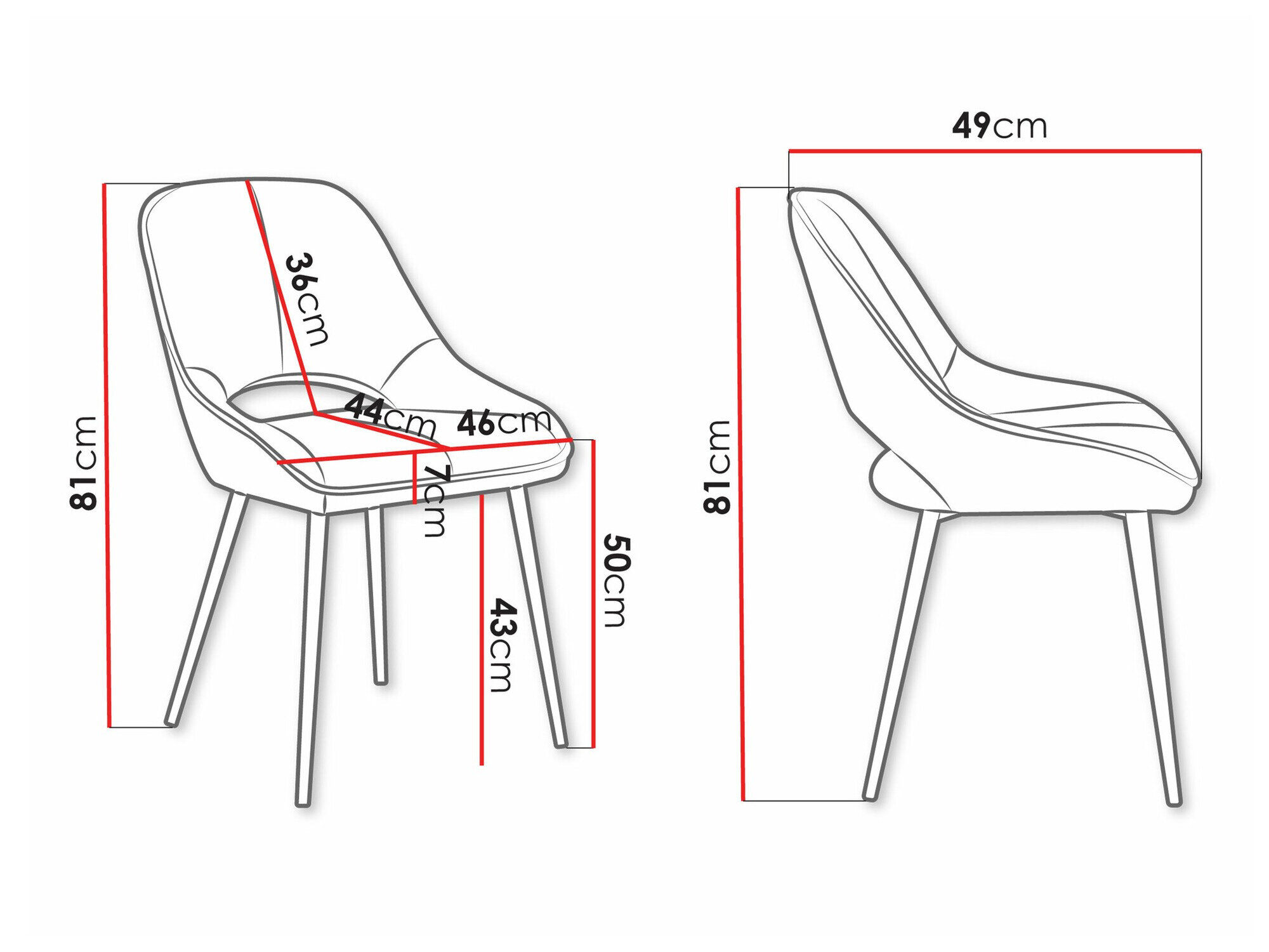 Stol Comfivo 439 (Sort)