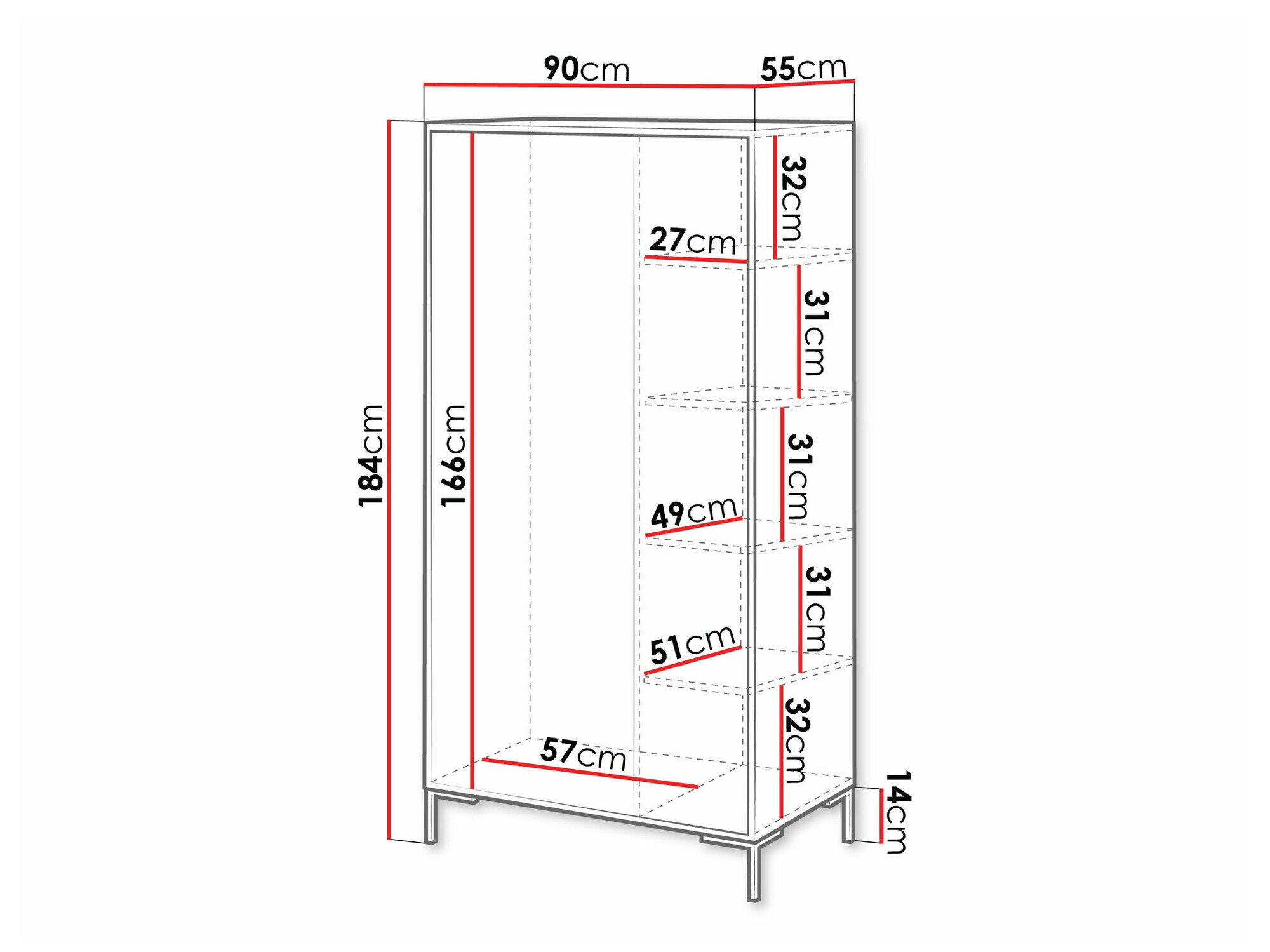 Garderobeskab Etrfelu 107