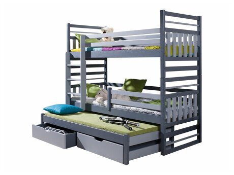 Køjeseng Henderson 123 (Grafit + Grå)