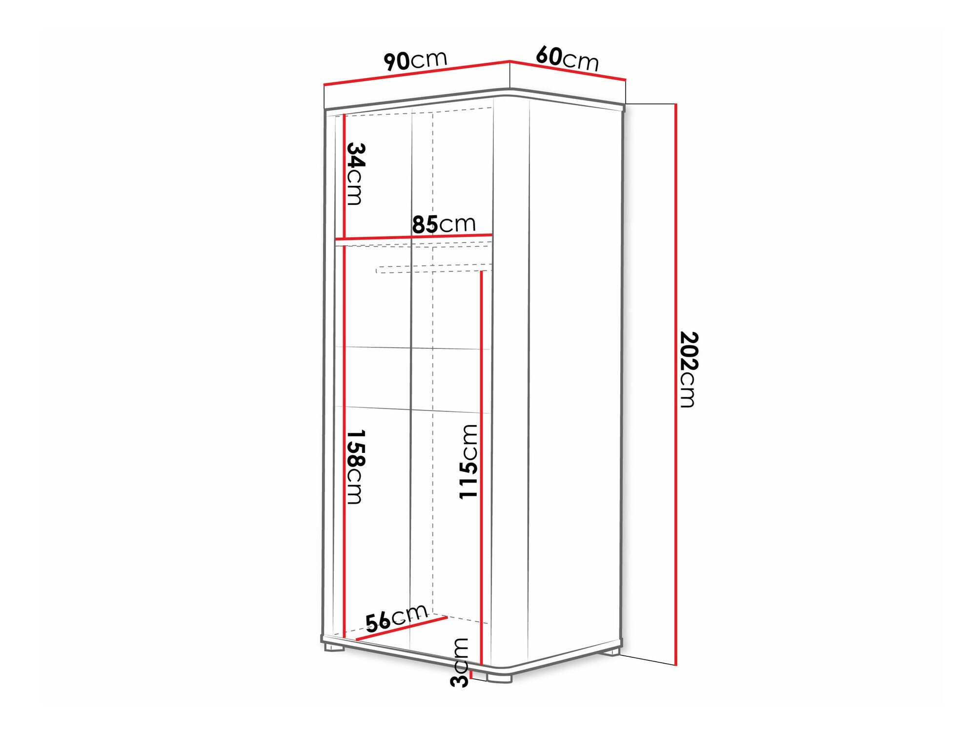 Garderobeskab Melsali 100