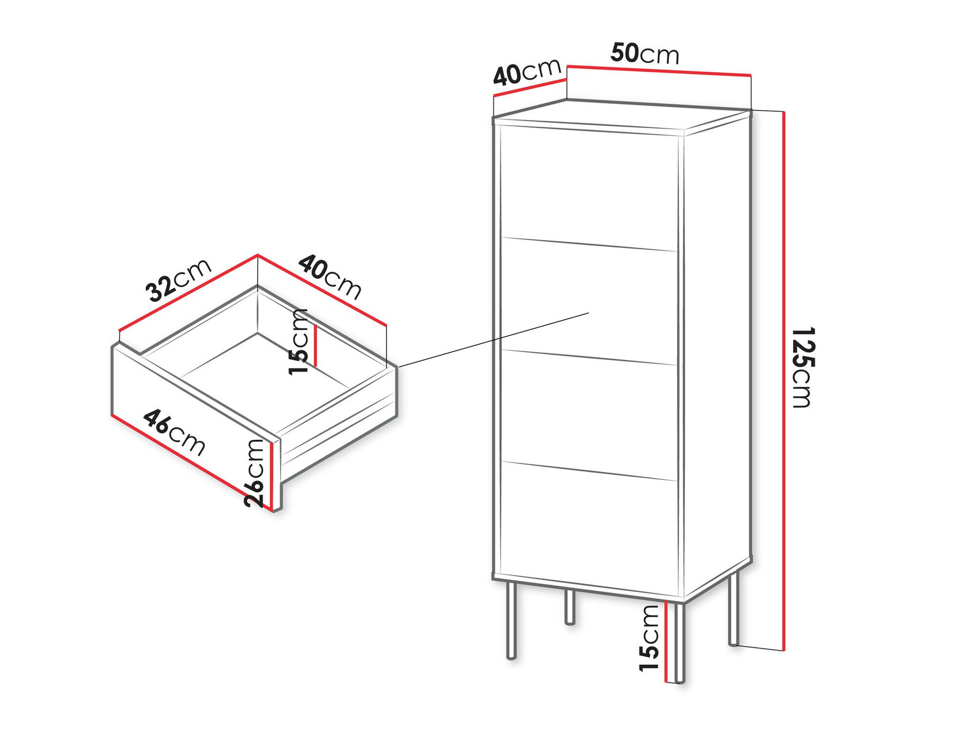 Kommode Tolete 102 (Grøn)