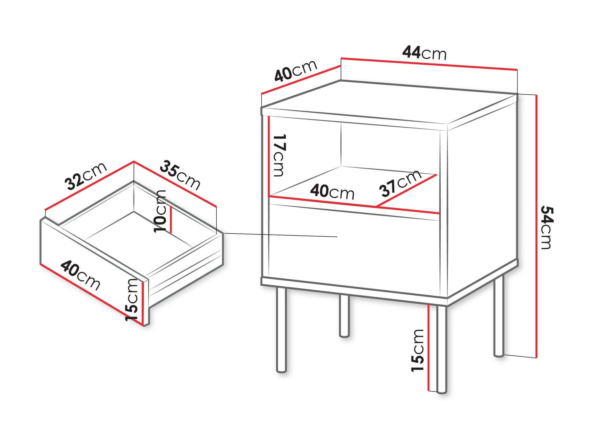 Natbordssæt Tolete 106 (Beige)