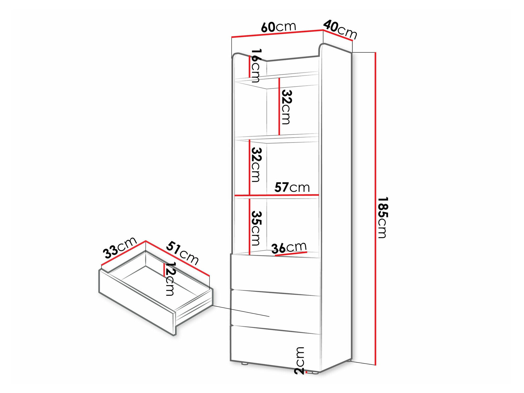 Reol Domcali 104 (Beige + Egetræ)