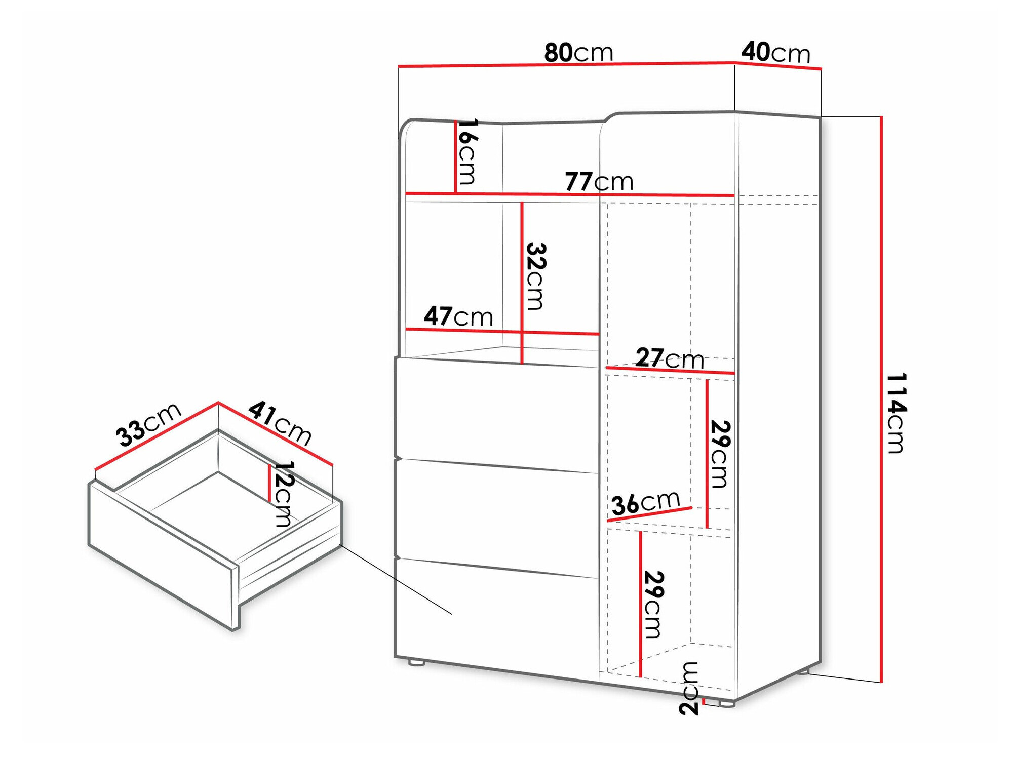 Reol Domcali 106 (Beige + Egetræ)