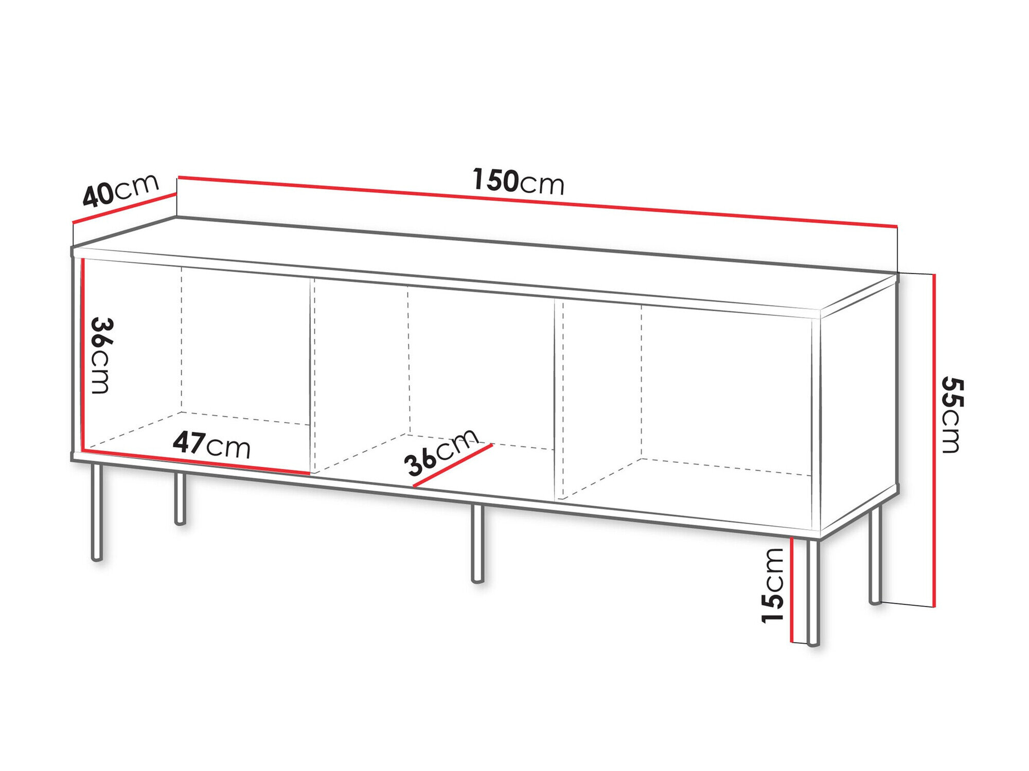 TV-bord Tolete 104 (Beige)