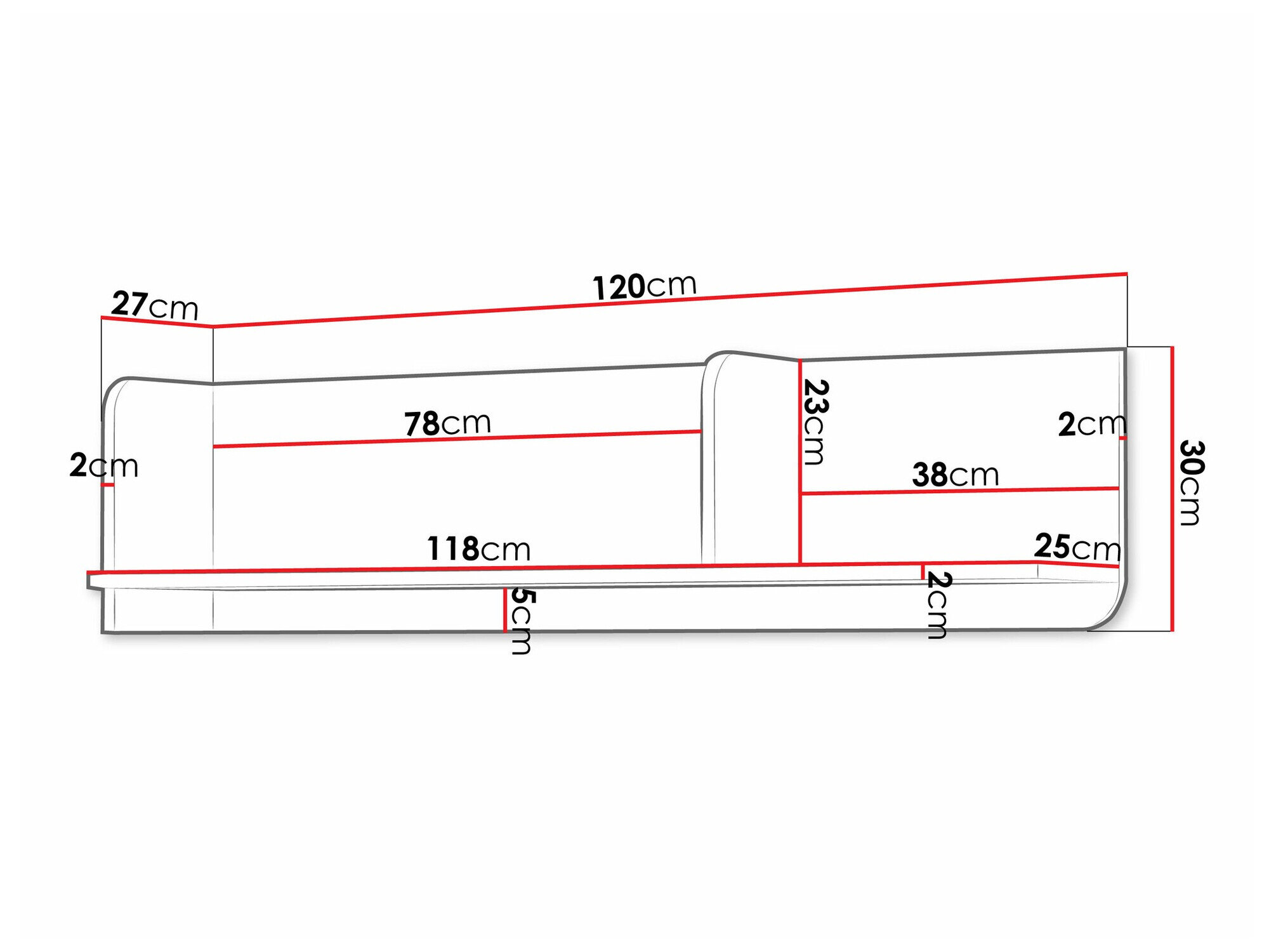 Vægreol Domcali 114 (Grå)