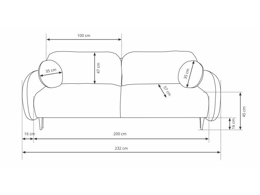 Sovesofa Kingston 143 (Castel 15)