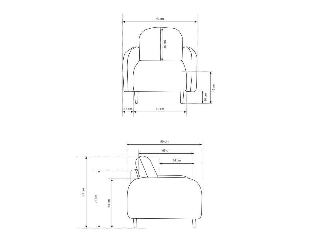 Lænestol Kingston 155 (Elma 04)