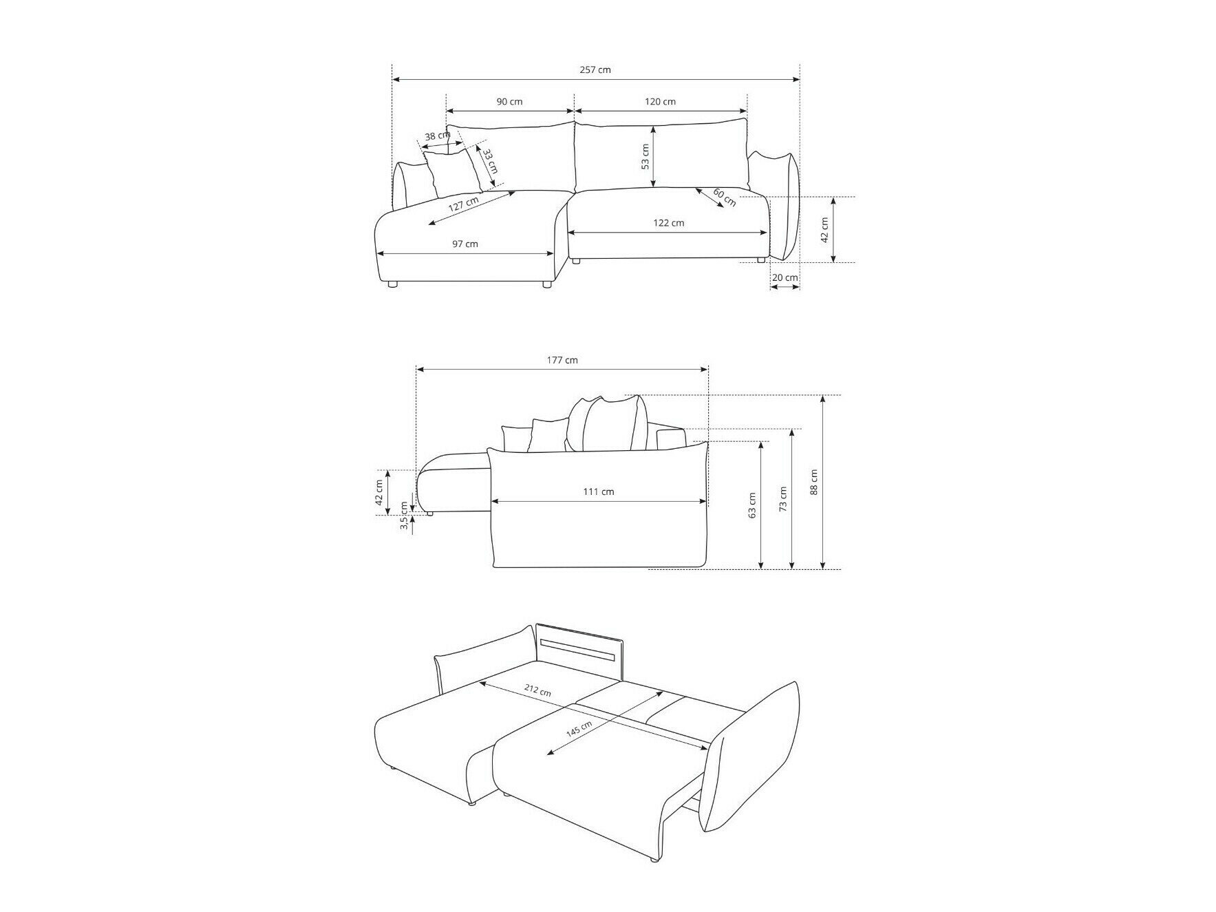 Hjørnesofa Kingston 153 (Tilia 39)