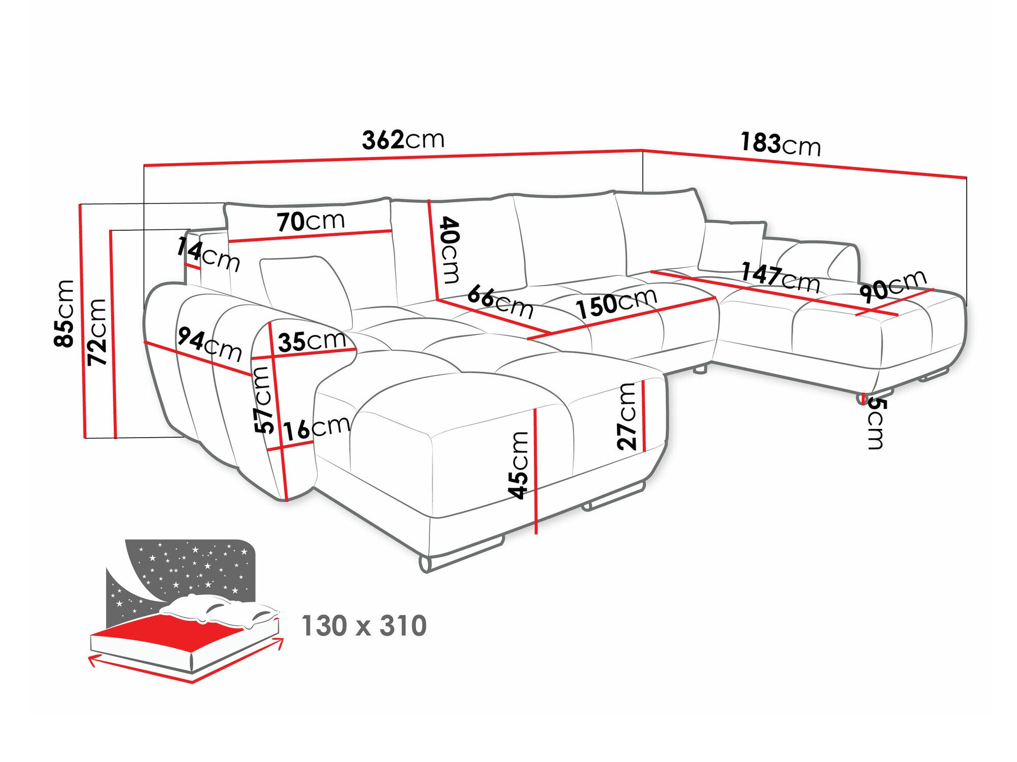 Hjørnesofa Camden 101 (Velo 627)