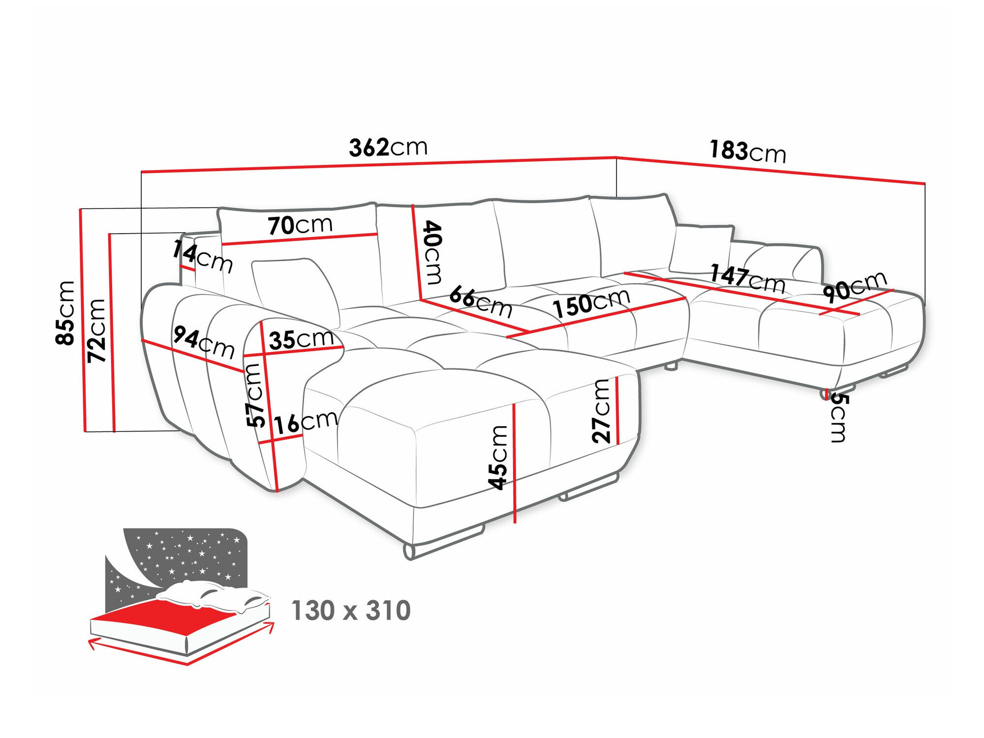 Hjørnesofa Camden 101 (Velo 633)