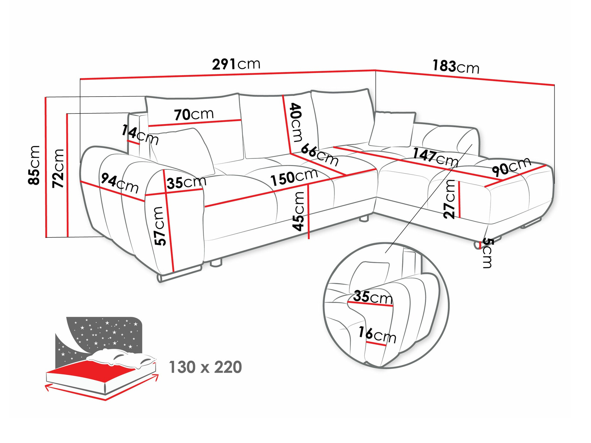 Hjørnesofa Signis (Velo 623)
