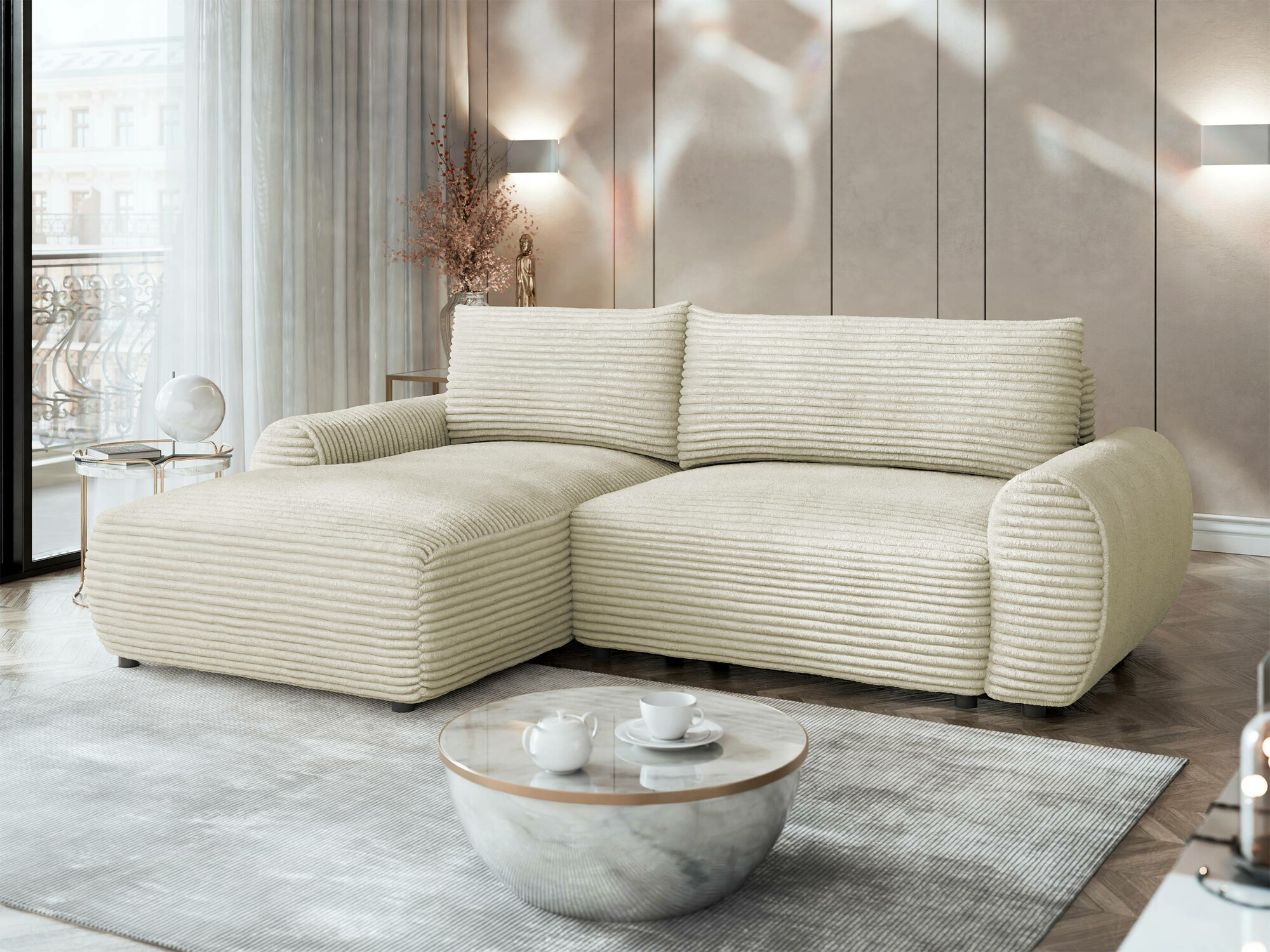 Hjørnesofa TrendyNest Strigina (Tilia 03)