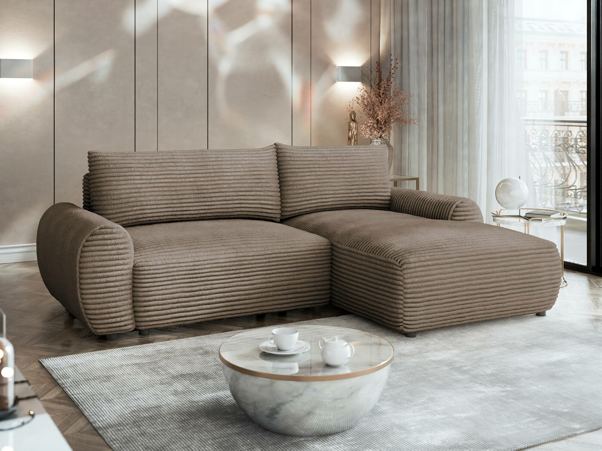 Hjørnesofa TrendyNest Strigina (Tilia 17)