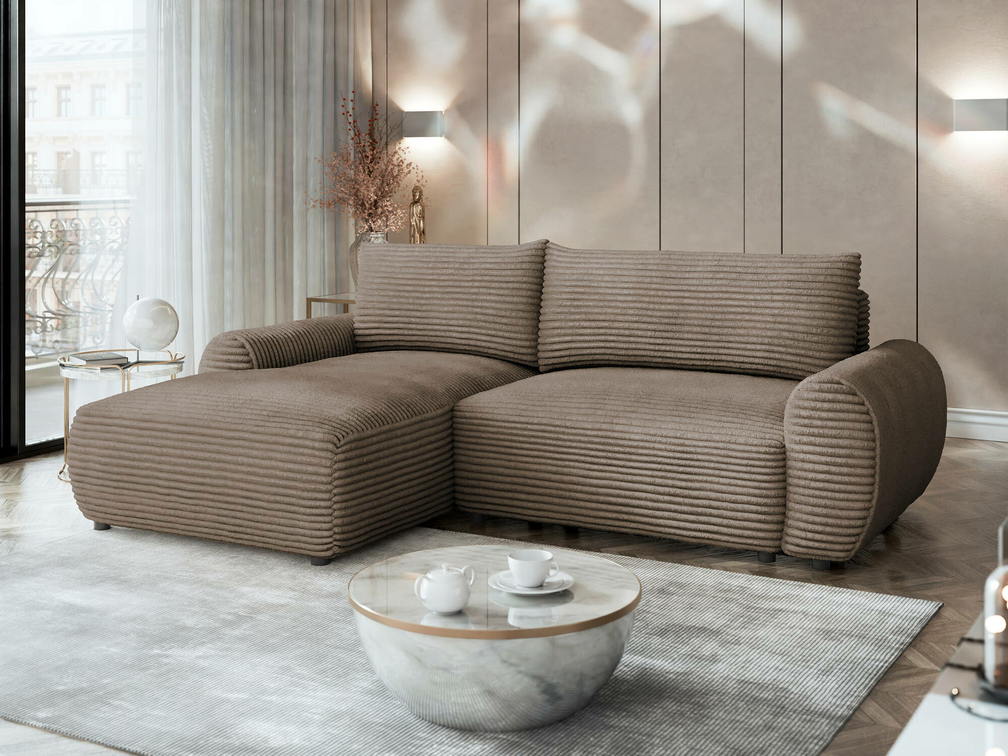 Hjørnesofa TrendyNest Strigina (Tilia 17)