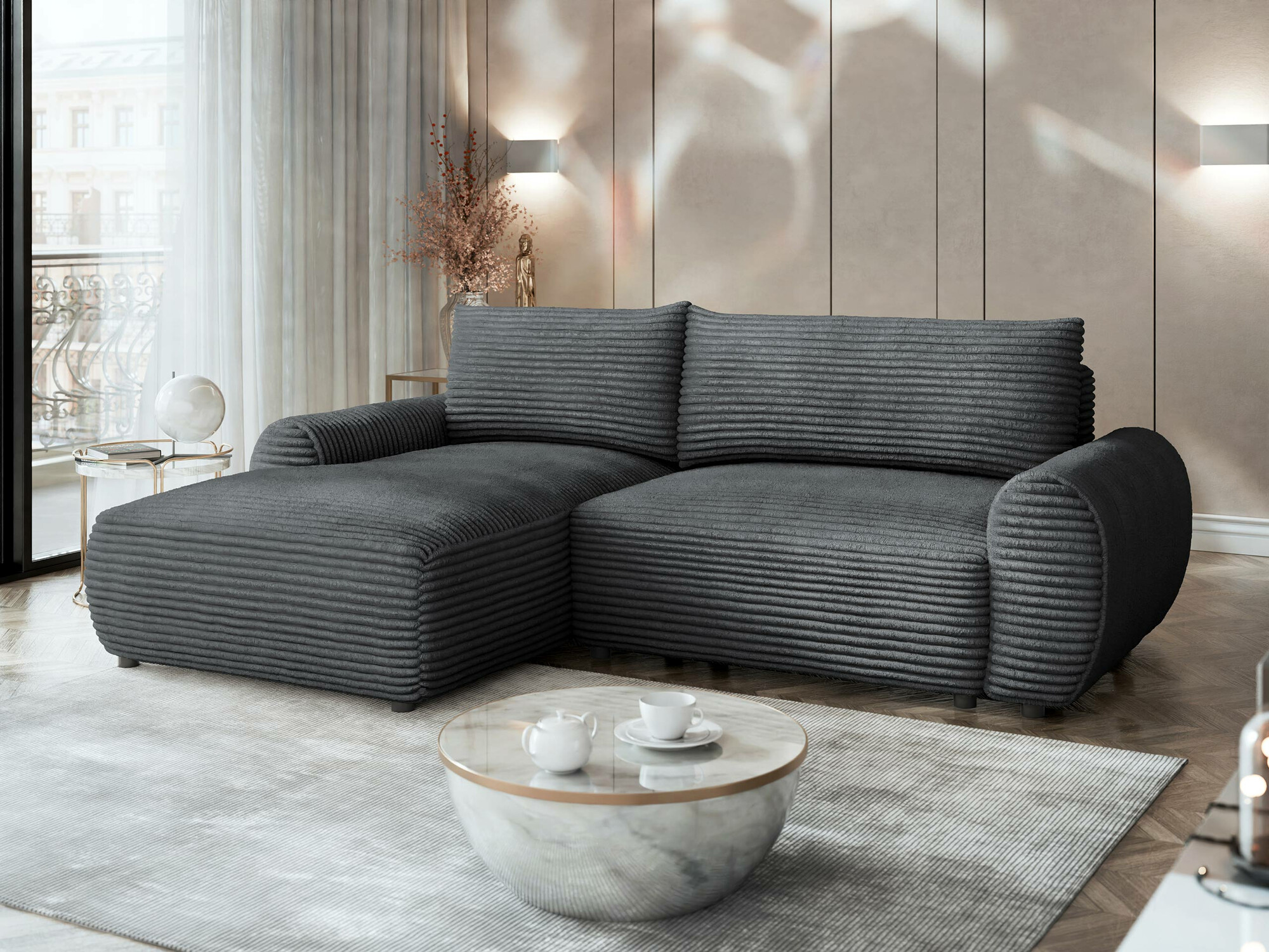 Hjørnesofa TrendyNest Strigina (Tilia 90)