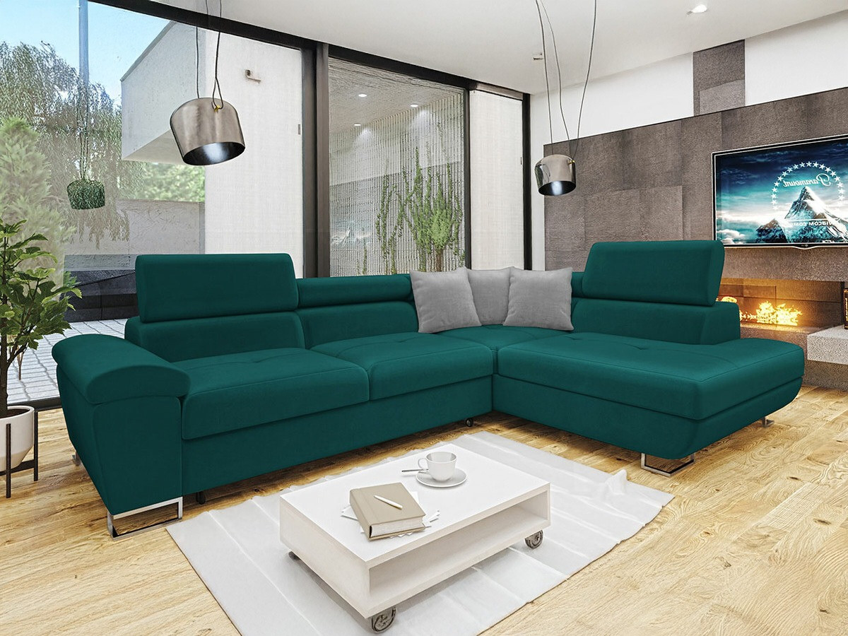 Hjørnesofa Comfivo Ruta II (Magic Velvet 2221 + Magic Velvet 2240)