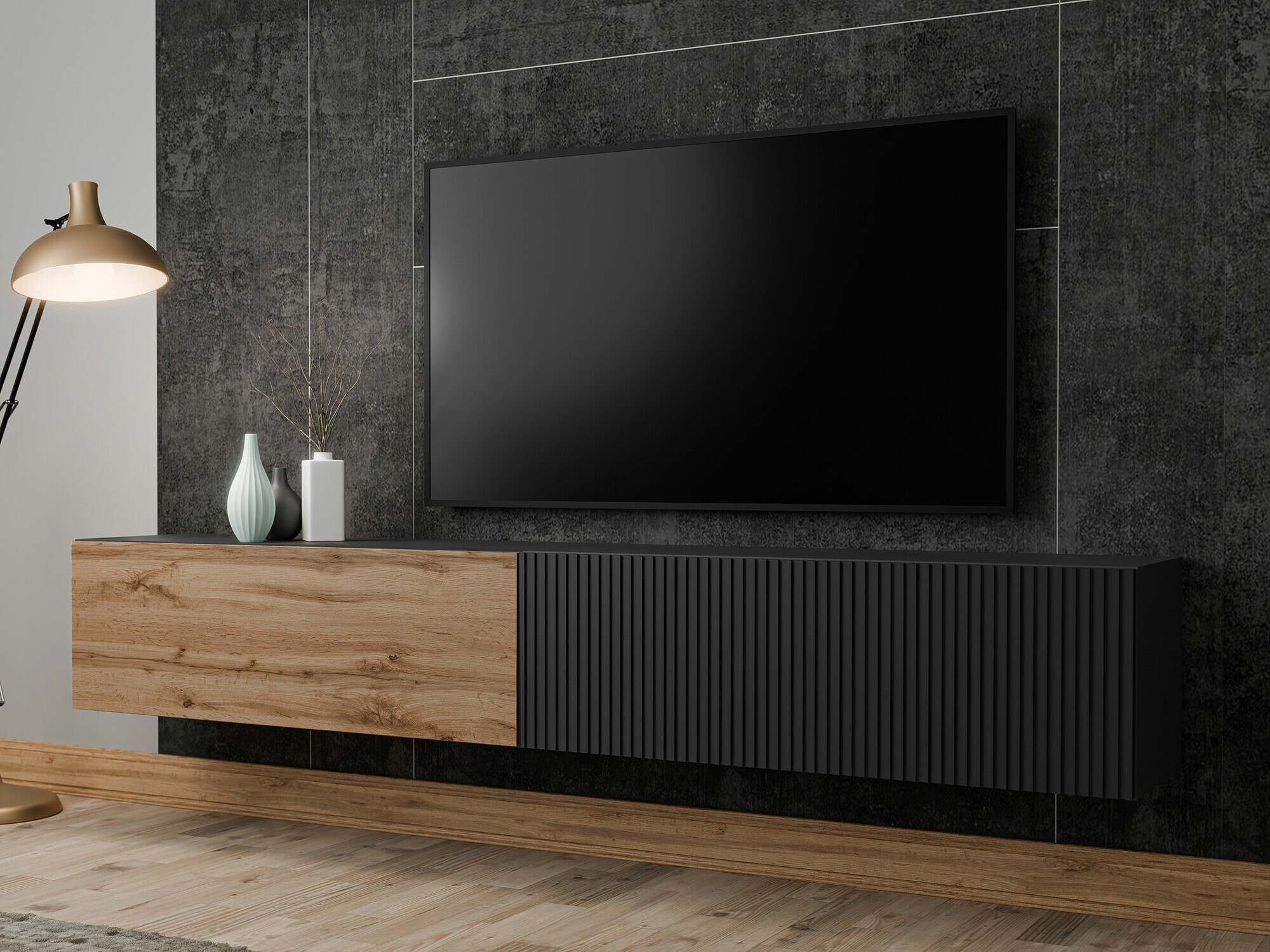 TV-bord Species (Sort + Wotan eg)