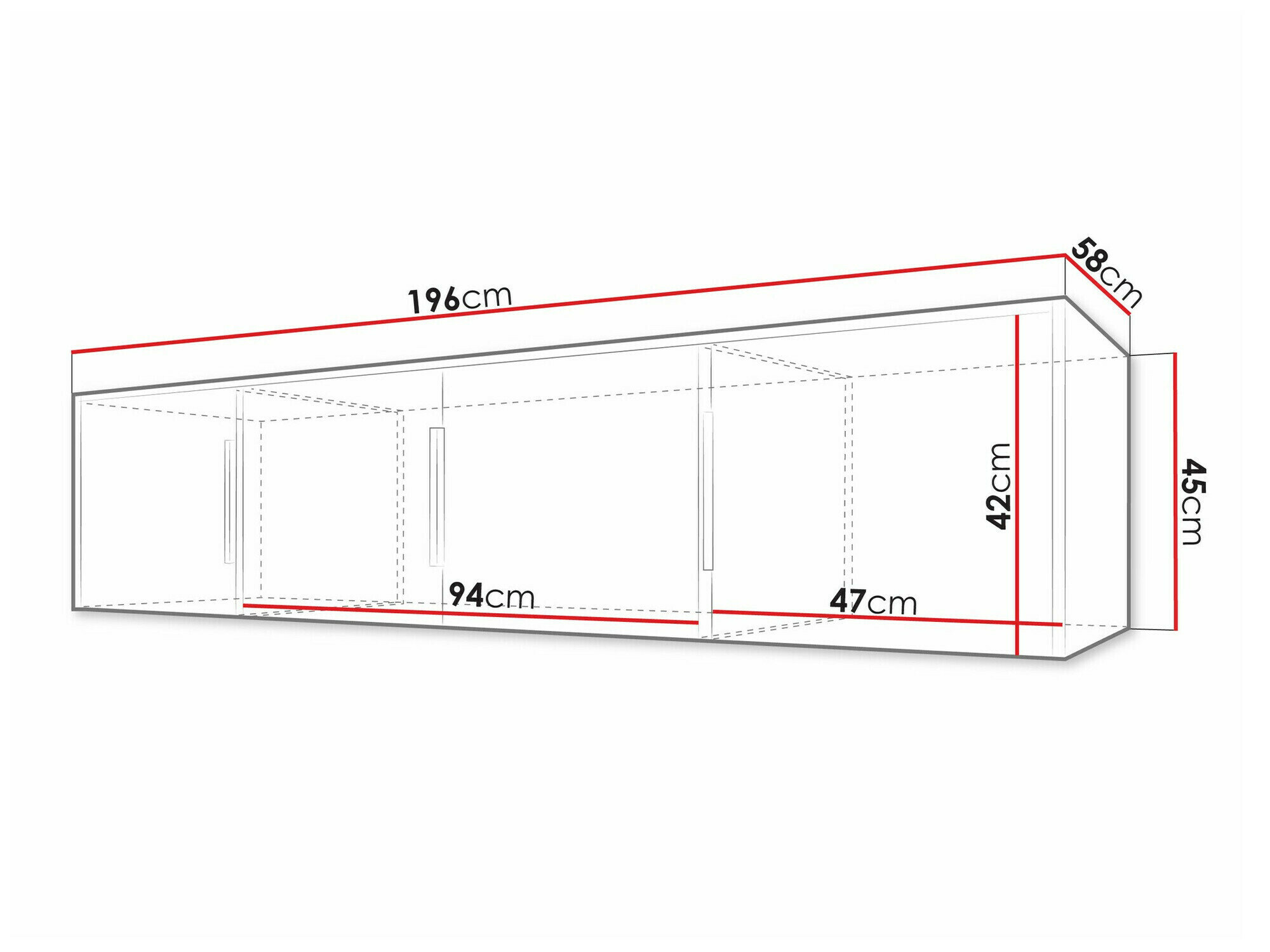 Garderobeskab Enolevo 108 (Wotan eg + Sort)