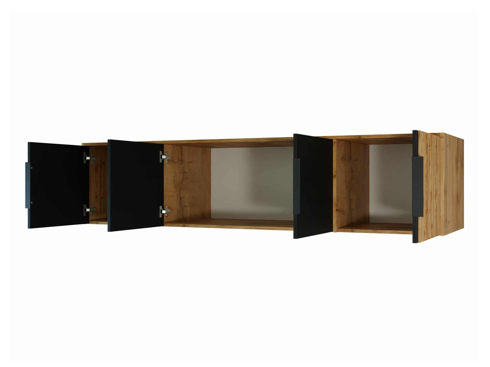 Garderobeskab Collis II (Hvid + Wotan eg)