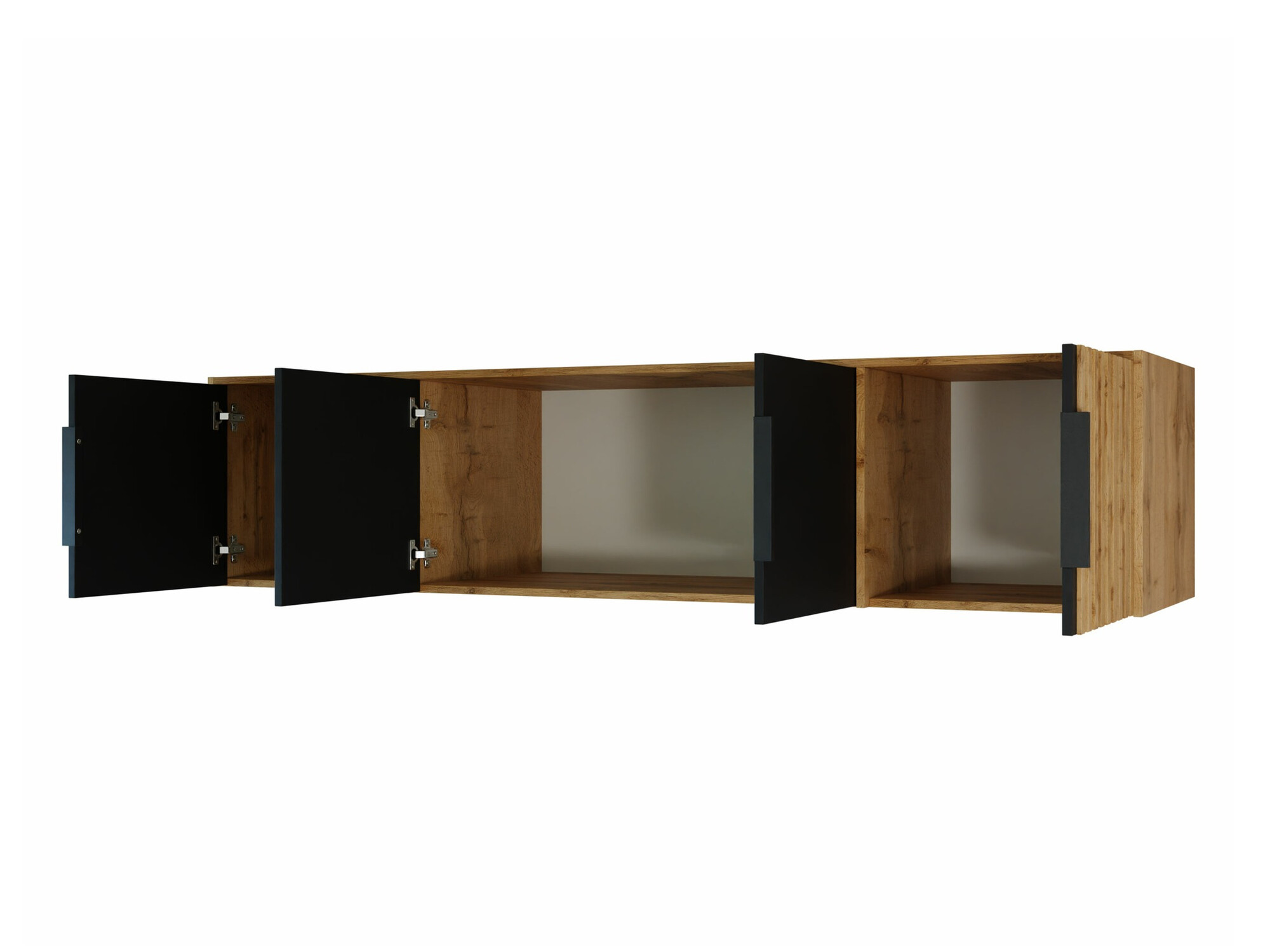 Garderobeskab Collis II (Wotan eg + Sort)