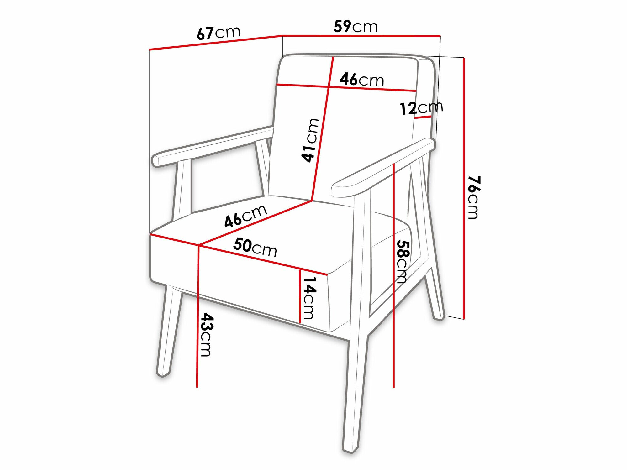Lænestol Clovis 100 (Poso 22)